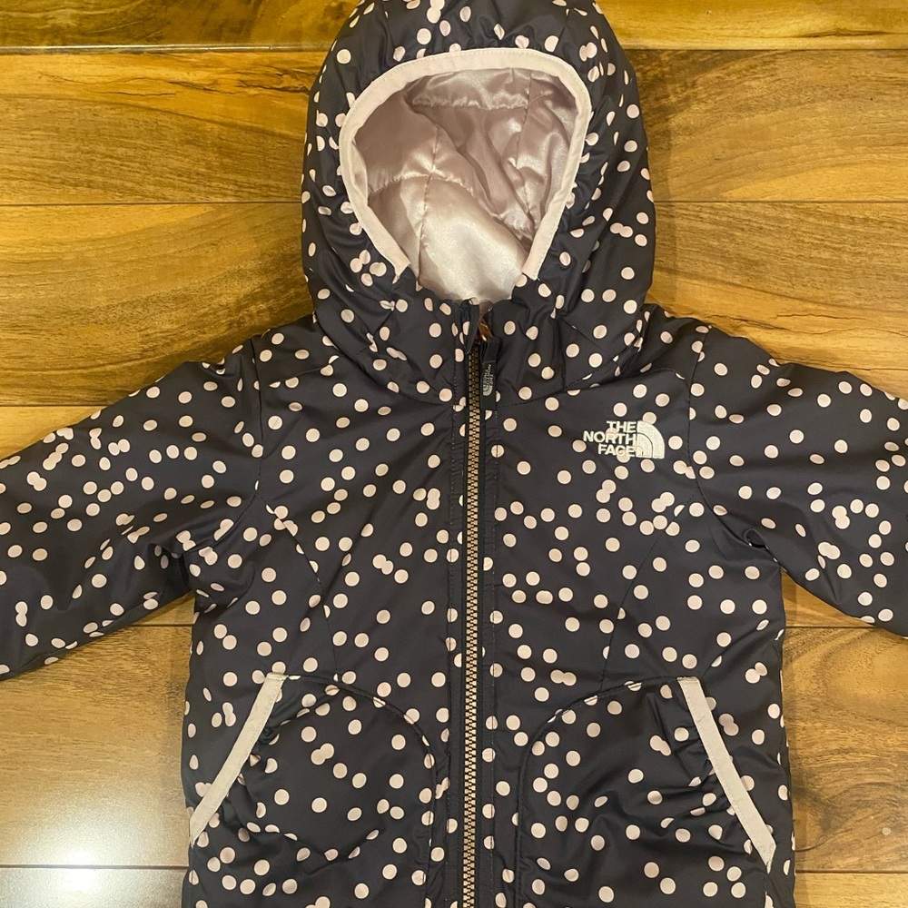 North face reversible puffer coat